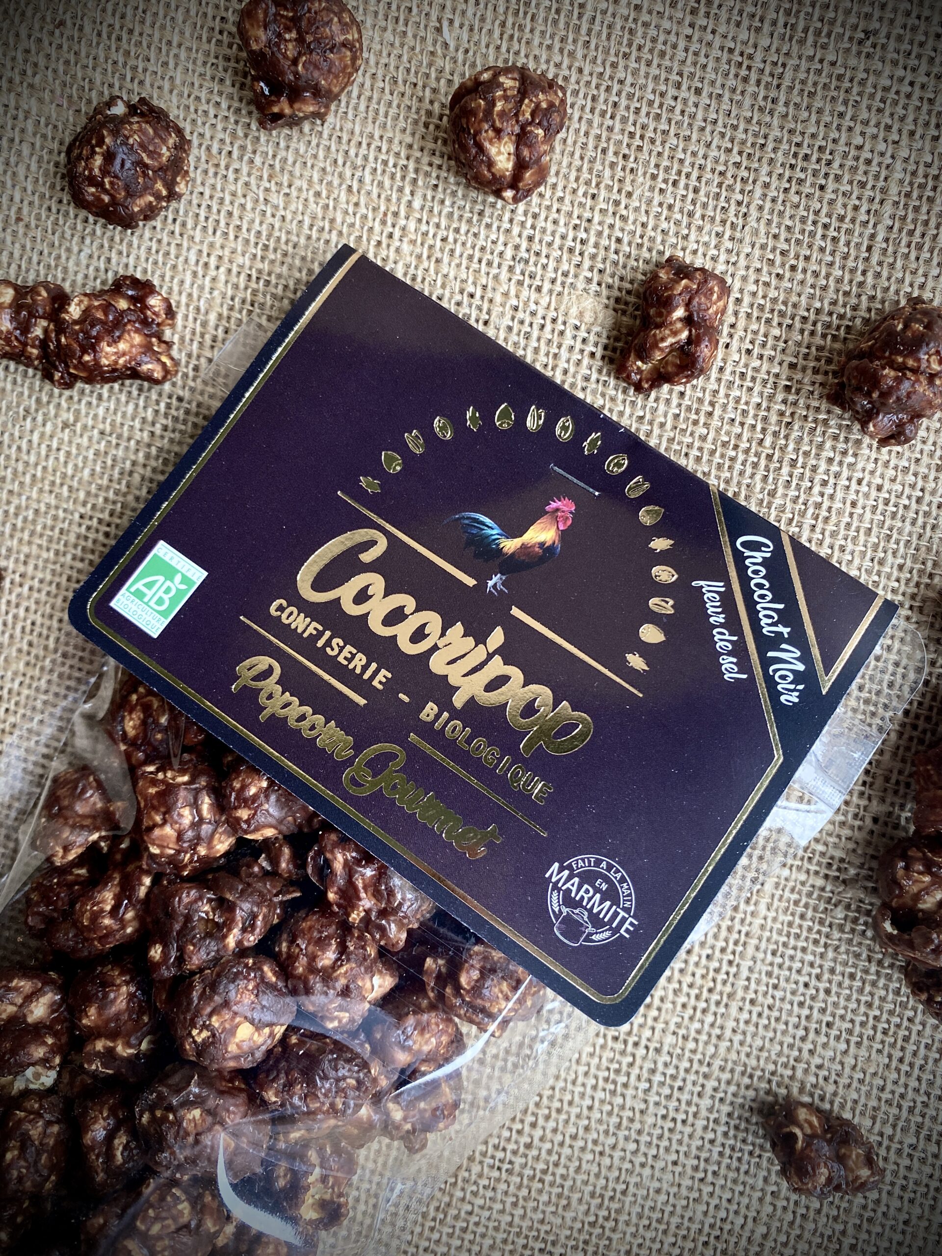 POPCORN GOURMET - Chocolat noir fleur de sel