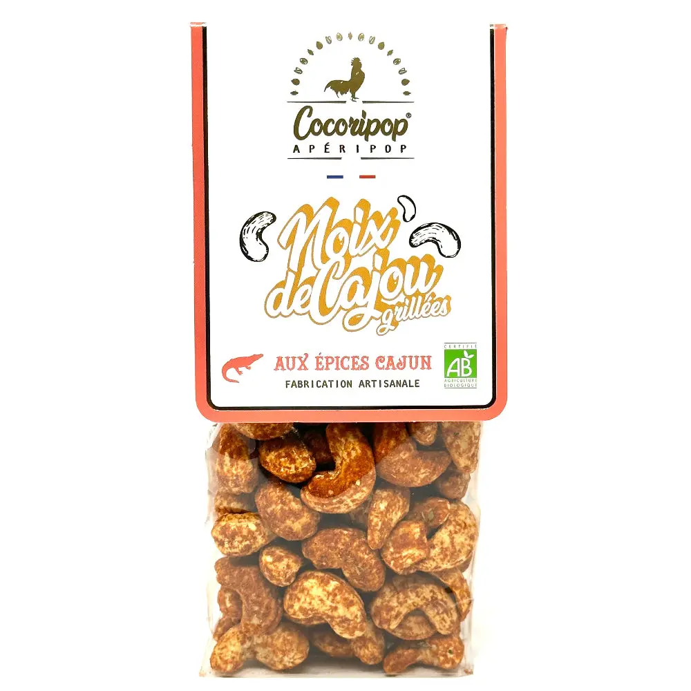APERIPOP - Noix de Cajou grillées aux épices cajun