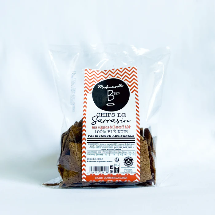 MADEMOISELLE BREIZH-Chips de sarrasin aux oignons de Roscoff AOP