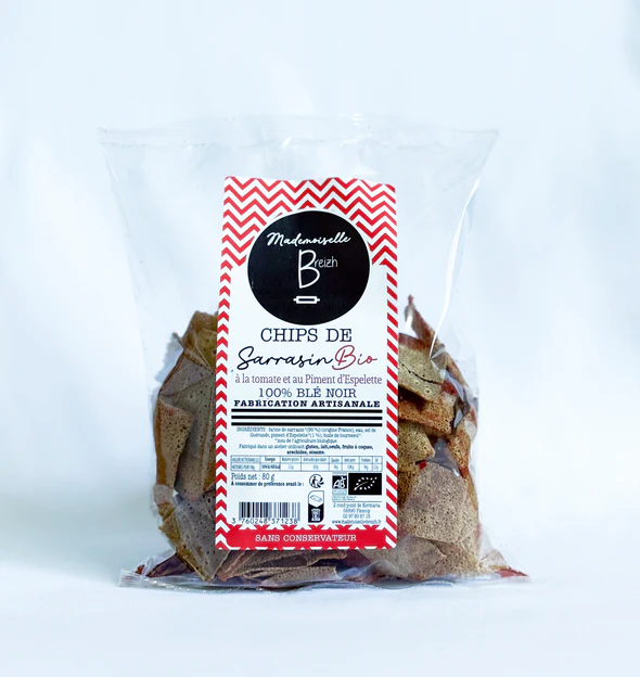 MADEMOISELLE BREIZH-Chips de sarrasin tomate et piment d'espelette