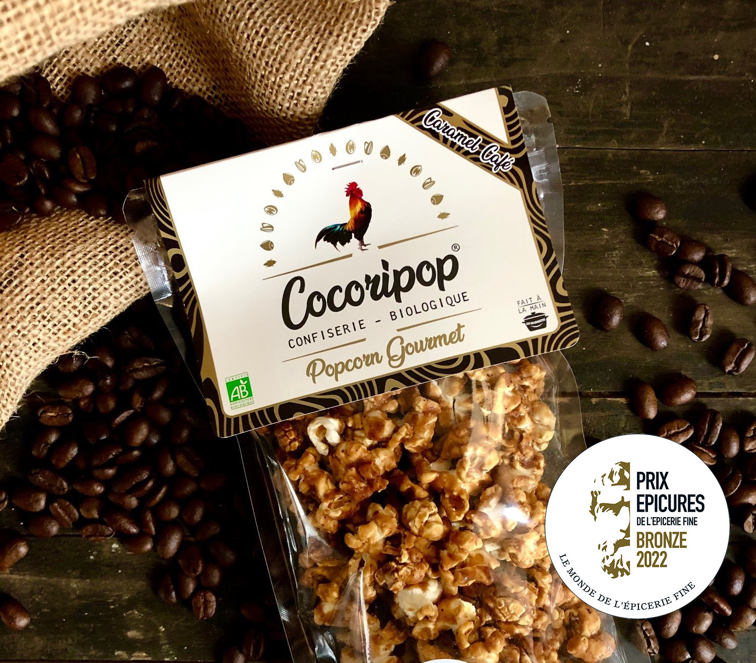 POPCORN GOURMET - Caramel & Café