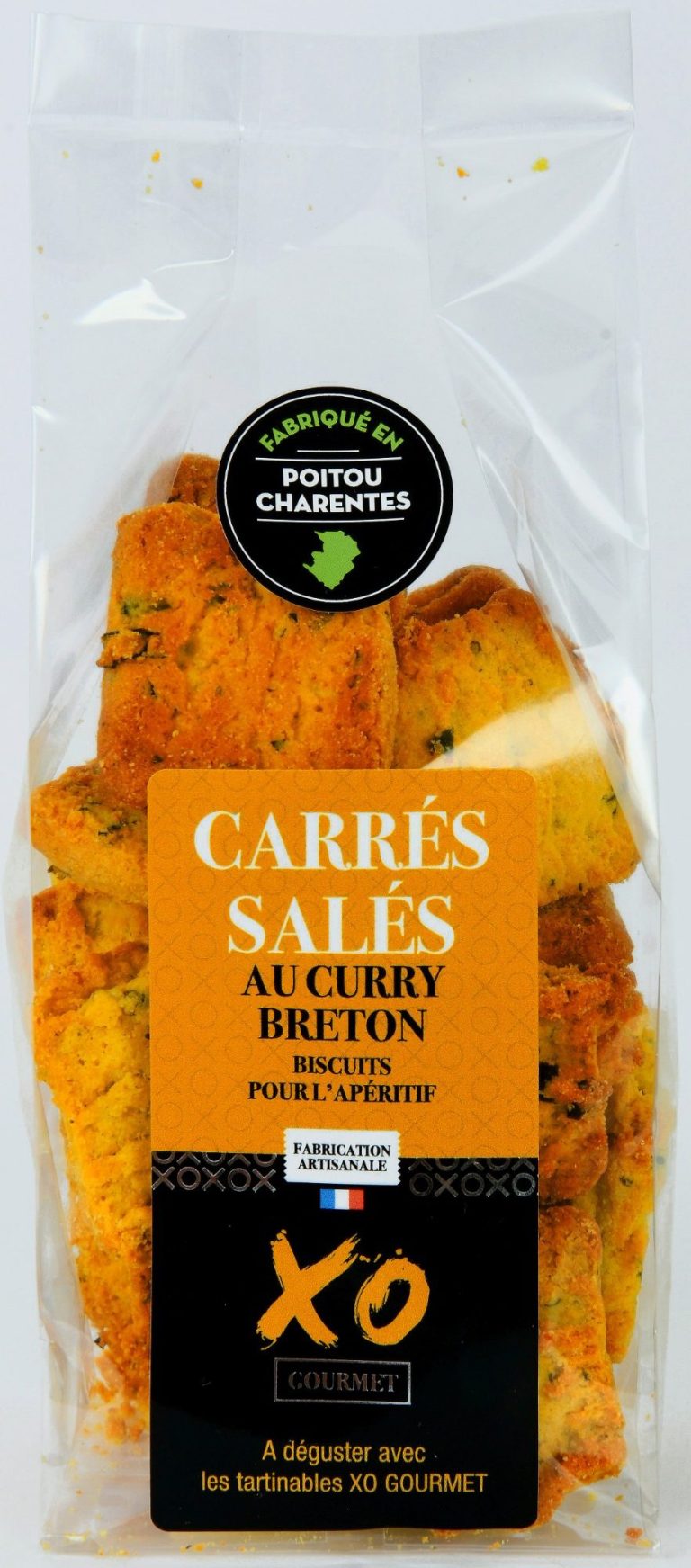 XO GOURMET - Carrés Salés Curry Breton