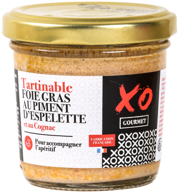 XO GOURMET - Tartinable de foie gras au Piment d'Espelette et au Cognac