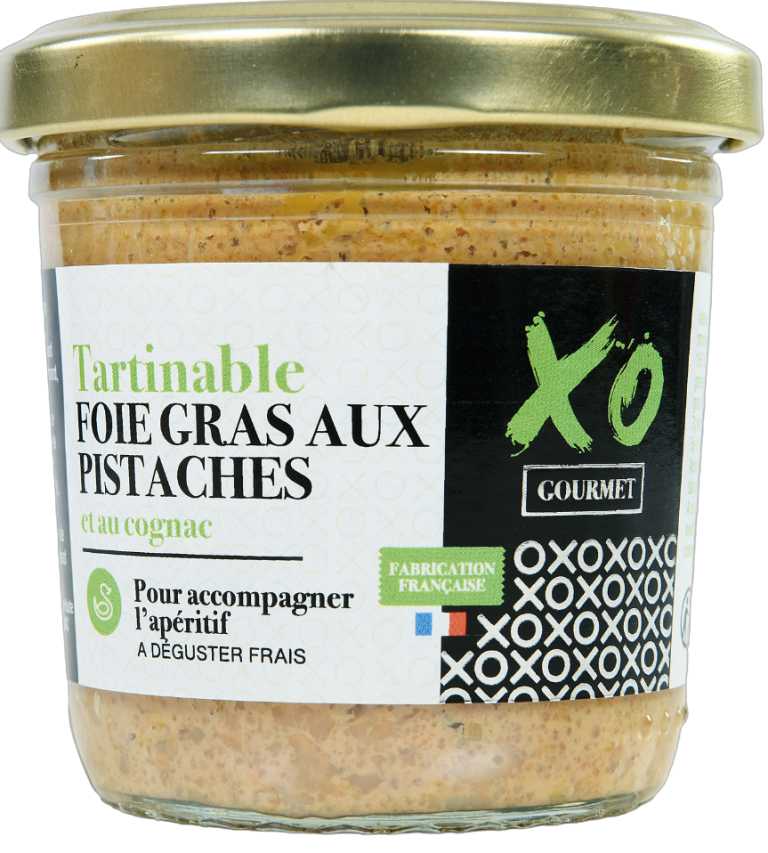 XO GOURMET - Tartinable de foie gras à la pistache et au Cognac