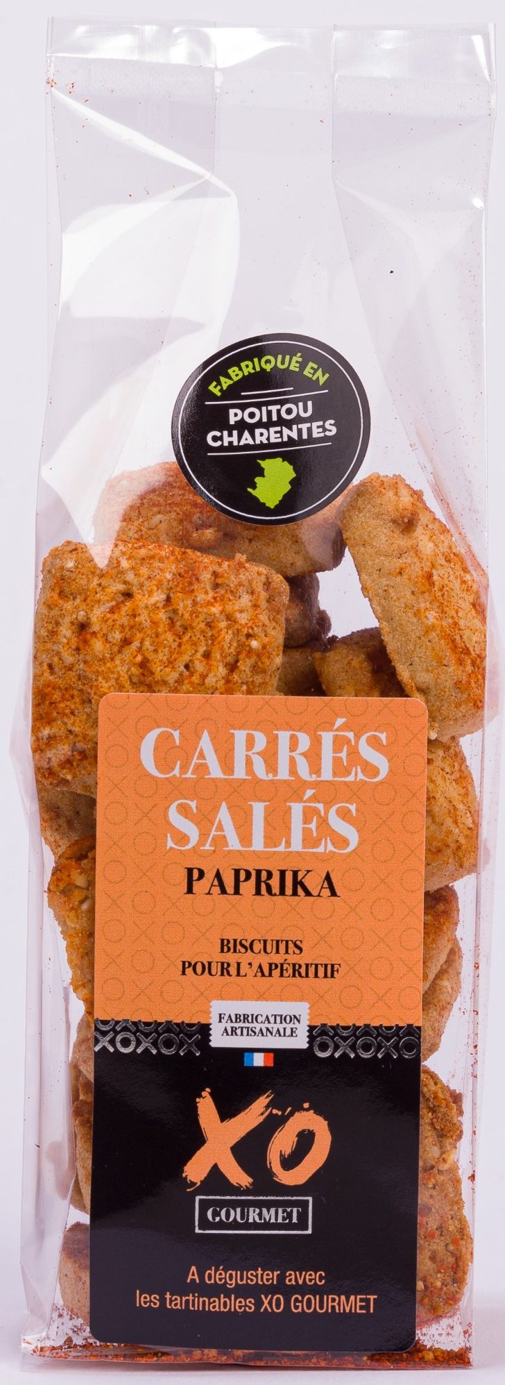 XO GOURMET - carrés salés au paprika